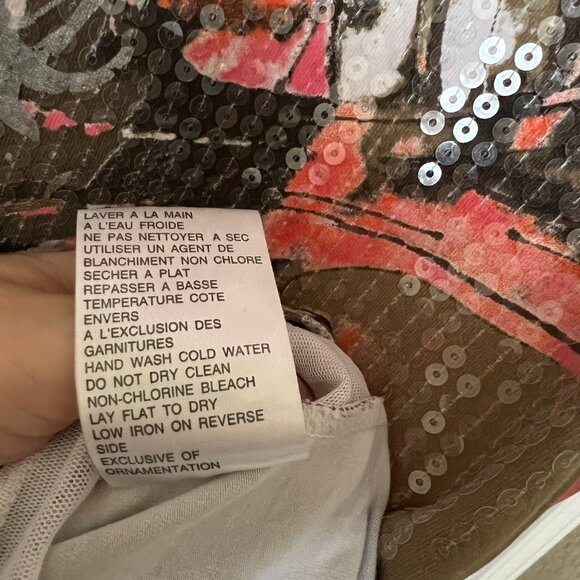 Tribal Sequin Tank top Sleeveless Size PS - Picture 8 of 10